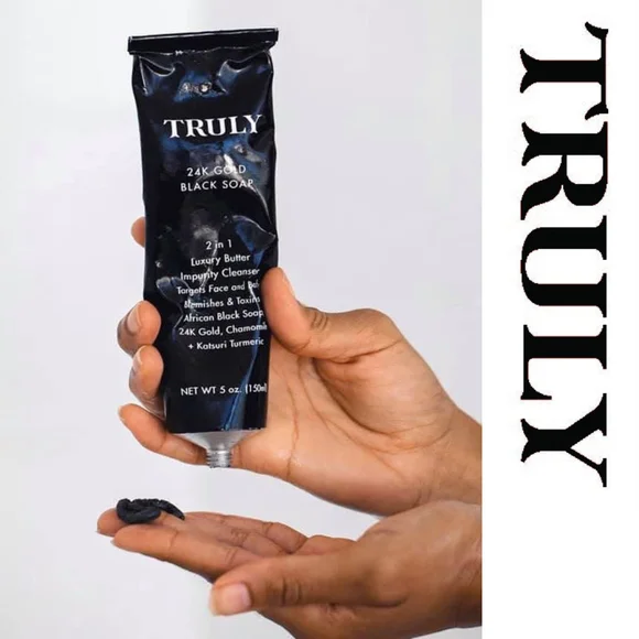Truly - Organic 24K Gold Black Soap - Picture 5 of 6
